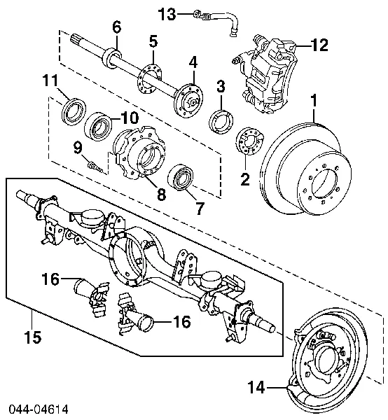 Vedação interna de cubo traseiro 9031162002 Toyota
