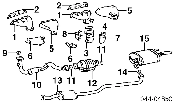 Coxim de fixação do silenciador Toyota Corolla