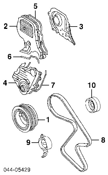 Correia do mecanismo de distribuição de gás Toyota Camry 4 V20