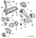 Reguladora de tensão da correia do mecanismo de distribuição de gás Toyota Land Cruiser J200