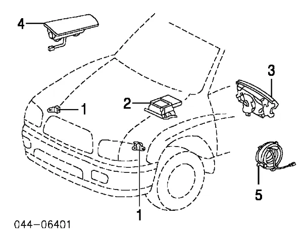 Anel AIRBAG de contato, cabo plano do volante 8430632030 Toyota
