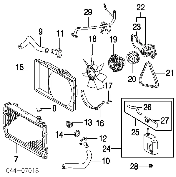 Acoplamento viscoso de ventilador de esfriamento GFT221 GMB