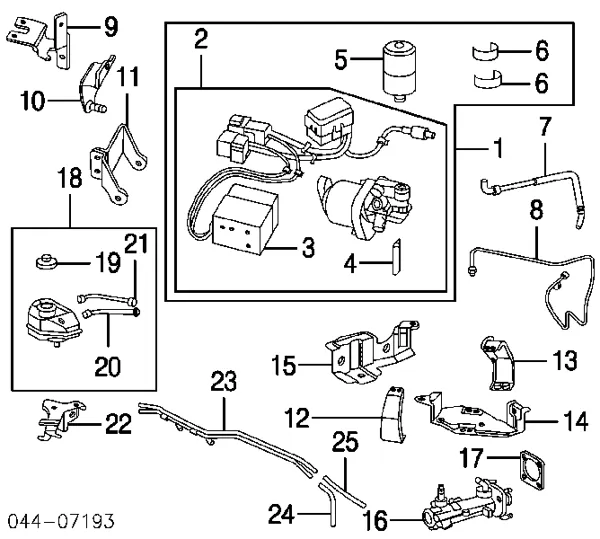 Reforçador dos freios a vácuo 4795030010 Toyota