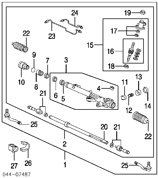Bota de proteção do mecanismo de direção (de cremalheira) 4553535030 Toyota