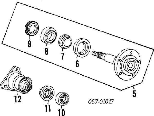 Rolamento externo de cubo traseiro DG3572W1SH2C4 Koyo