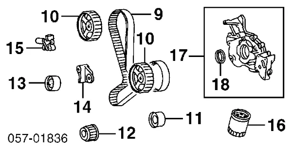 Vedação dianteira de cambota de motor Q3031092 Q-fix
