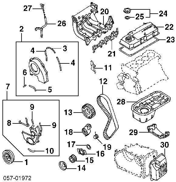 Arruela de cambota MD309036 Mitsubishi