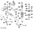 Bucha de estabilizador traseiro Mitsubishi Galant E5A, E7A, E8A