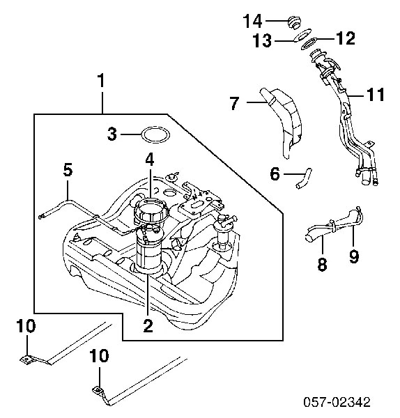 Elemento de turbina da bomba de combustível MR508283 Mitsubishi