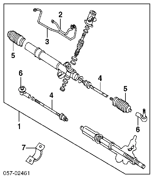 Tração de direção MR519046 Mitsubishi