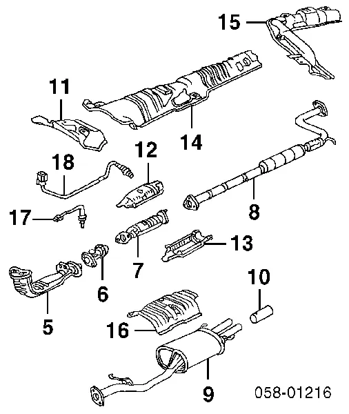 Sonda lambda, sensor de oxigênio Q2120723 Q-fix