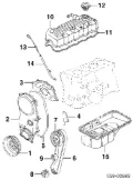 Engrenagem de cadeia da roda dentada de acionamento de cambota de motor Suzuki Jimny FJ