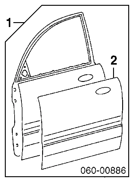 Porta dianteira esquerda Hyundai Sonata IV