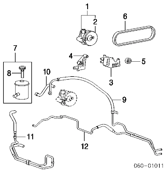 Tanque de bomba da Direção hidrâulica assistida KIA Magentis I