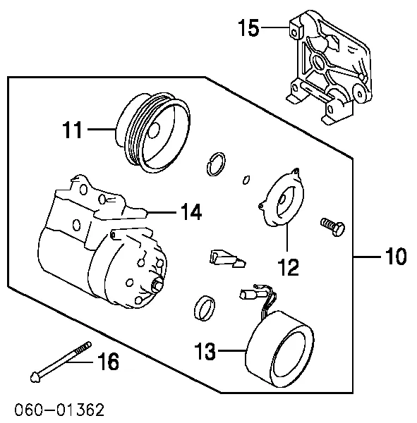 Compressor de aparelho de ar condicionado 9770126300 Hyundai/Kia