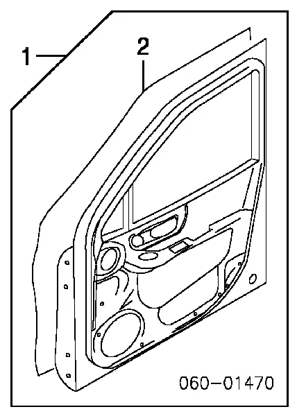 Porta dianteira esquerda 7600326101 Hyundai/Kia