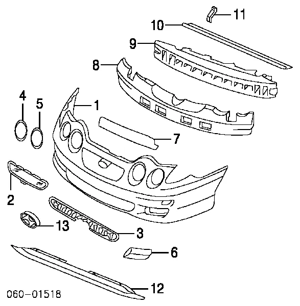 Pára-choque dianteiro Hyundai Coupe I