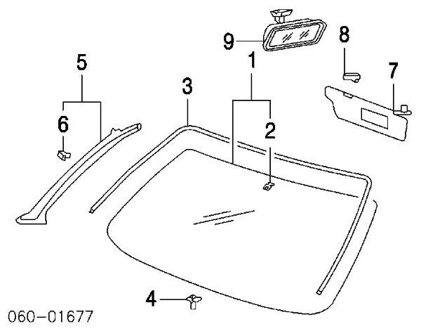 Espelho de salão interno Hyundai Sonata IV