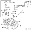 Elemento de turbina da bomba de combustível Hyundai Elantra HD