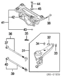 Viga de suspensão traseira (plataforma veicular) Hyundai Santa Fe SM