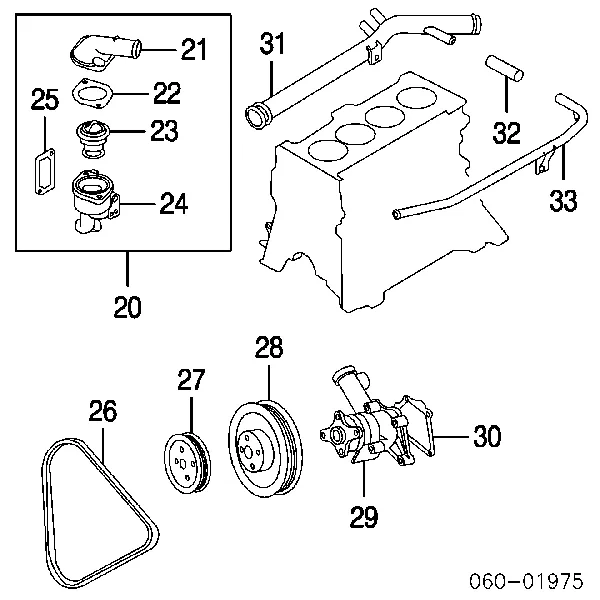 Mangueira (cano derivado) do sistema de esfriamento Hyundai Getz