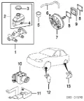 Cilindro mestre do freio Hyundai Accent LC