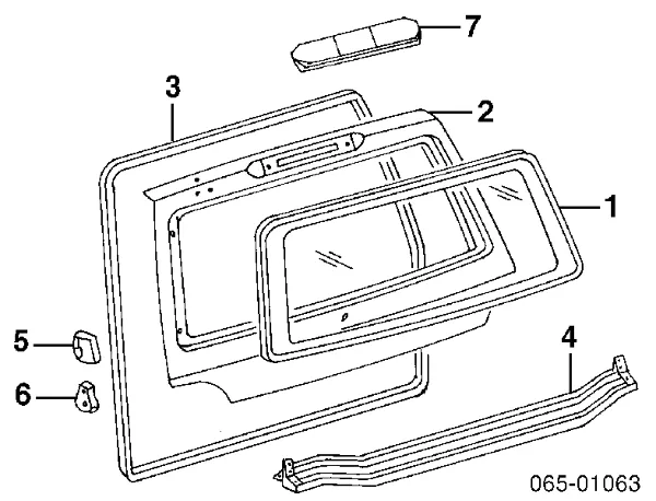 Porta traseira (3ª/5ª porta-malas (tampa de alcapão) Toyota Land Cruiser 100