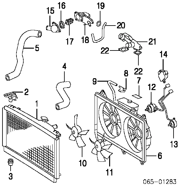 Vedante de termostato 9676135035 Toyota