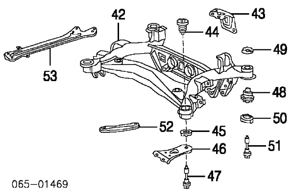 Viga de suspensão traseira (plataforma veicular) Lexus IS E1