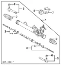 Bota de proteção do mecanismo de direção (de cremalheira) Lexus IS E1