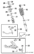Suporte de esfera inferior KIA Sorento 