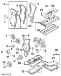 Correia do mecanismo de distribuição de gás Chevrolet Epica V250