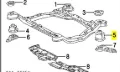 Bloco silencioso (coxim) de viga dianteira (de plataforma veicular) Lexus RX AGL10, GGL15, GYL15