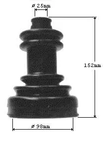 Bota de proteção externa de junta homocinética do semieixo dianteiro Fiat Ducato 2 230L