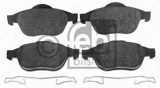 Sapatas do freio dianteiras de disco Renault Laguna 2 BG0, BG1