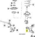 Braço oscilante inferior direito de suspensão dianteira Chrysler Voyager 