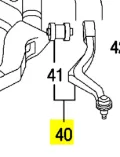 Braço oscilante inferior esquerdo de suspensão dianteira Mazda 6 GG