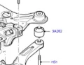 Bloco silencioso dianteiro do braço oscilante inferior Ford Transit V347/8