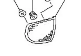 Retrorrefletor (refletor) do pára-choque traseiro direito 8355A016 Mitsubishi