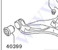 Bloco silencioso dianteiro do braço oscilante inferior Mitsubishi L 200 KA, KB