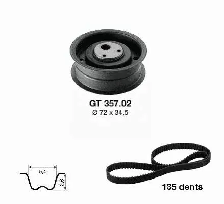 Correia do mecanismo de distribuição de gás, kit 530000210 LUK
