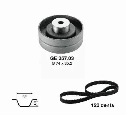 Correia do mecanismo de distribuição de gás, kit 530015110 LUK