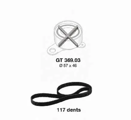 Correia do mecanismo de distribuição de gás, kit 530026610 LUK