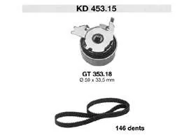 Correia do mecanismo de distribuição de gás, kit 530014710 LUK