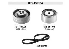 Correia do mecanismo de distribuição de gás, kit 530015810 LUK