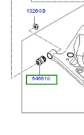 Bloco silencioso dianteiro do braço oscilante inferior Hyundai I10 PA
