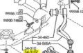 Braço oscilante inferior esquerdo de suspensão dianteira Mazda 6 GG