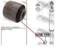 Bloco silencioso de amortecedor traseiro Honda Civic FK, FN