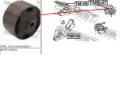 Coxim (suporte) traseiro de motor (bloco silencioso) Toyota Corolla 