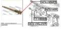 Guia superior de suporte traseiro Mitsubishi Pajero V2W, V4W